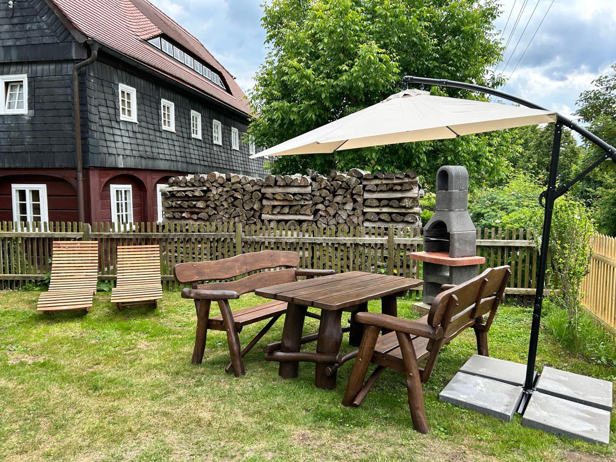 Fewo Frushi Mit Whirlpool, Infrarotsauna Großschönau Exterior foto